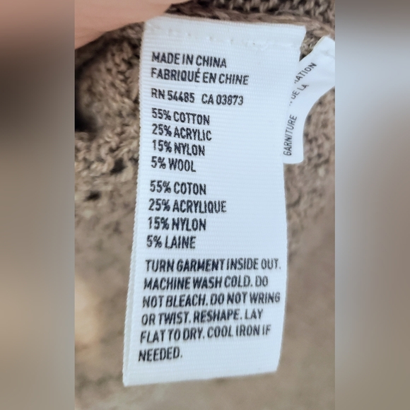 American Eagle Wool Blend Neutral Soft Taupe Light Brown Size Small - Picture 10 of 13